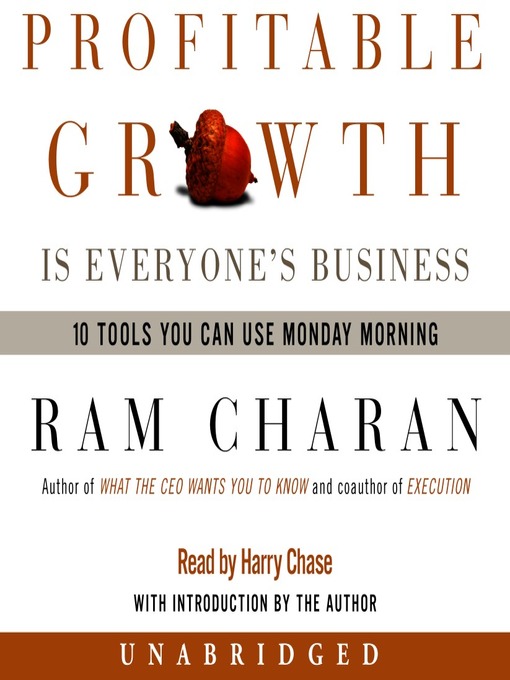 Title details for Profitable Growth Is Everyone's Business by Ram Charan - Wait list